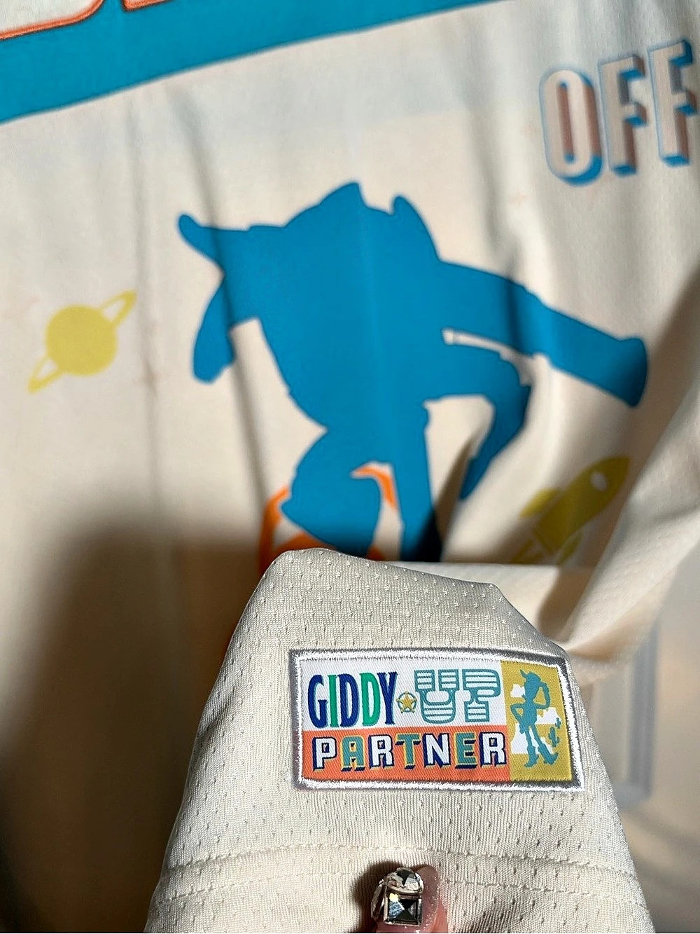 Disneyland Exclusive Woody and Buzz Lightyear Blast Off Round Em Up Jersey - Picture 5 of 7